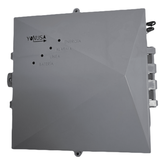 Energizador para Cerco Eléctrico Anti-Plantas / 10,000 Volts / 10,000 Metros Lineales / Alimentación AC 127-220V o Solar / Control Remoto RF 433 MHz / Sistema de Alarma Integrado / Salida Auxiliar 12Vdc 1.5A / Respaldo con Batería Int