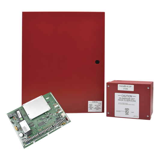 Panel de control híbrido de incendio e intrusión comercial, 8 particiones, hasta 250 zonas cableadas, inalámbricas o V-Plex, compatible con AlarmNet y Total Connect