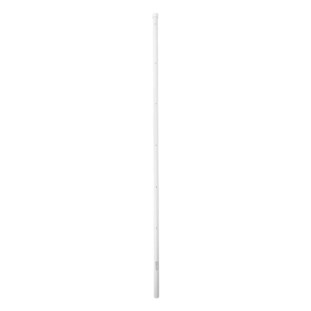 Poste de Esquina para Cerca Electrificada. Tubo Galva. de 1.4 m, cal. 18 de 1" Diam. + Pintura Blanca. Ideal para 6 Aisladores