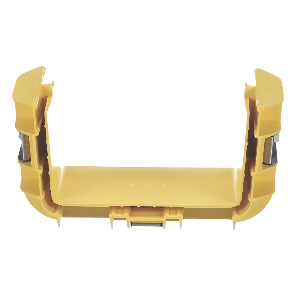 Union Recta "Cople", Para Canaleta FiberRunner™ 6X4, Color Amarillo