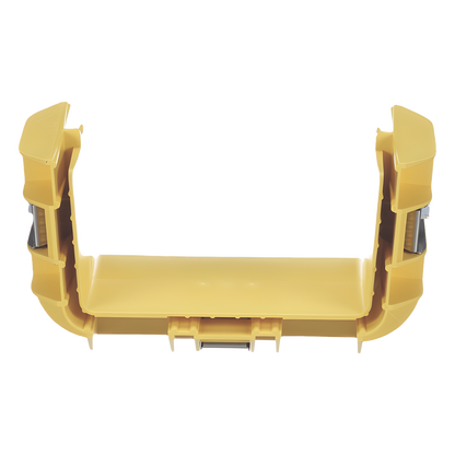Union Recta "Cople", Para Canaleta FiberRunner™ 6X4, Color Amarillo