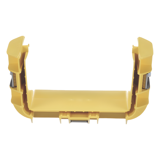 Union Recta "Cople", Para Canaleta FiberRunner™ 6X4, Color Amarillo