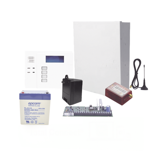 Kit de panel de alarma de intrusión de 8 zonas cableadas y hasta 40 inalámbricas, con teclado, comunicador celular 4G LTE-M y batería