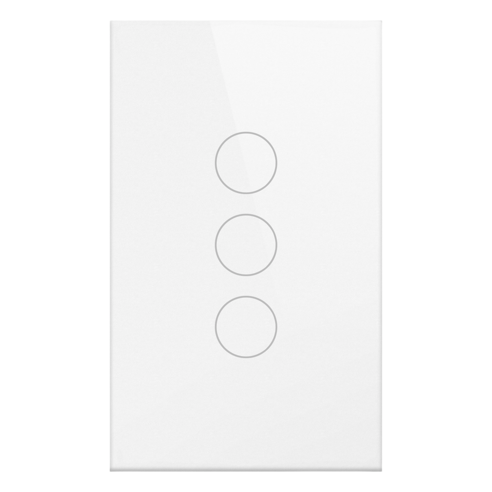 (Wifi) Apagador switch inalámbrico WIFI, control de 3 regresos de carga, 110V