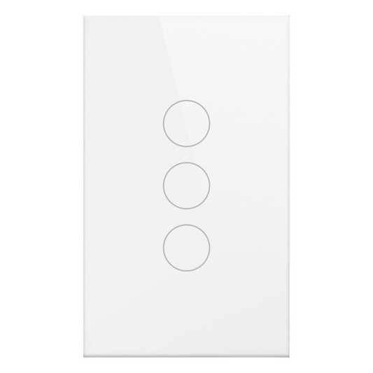 (Wifi) Apagador switch inalámbrico WIFI, control de 3 regresos de carga, 110V