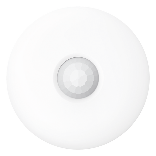 Sensor PIR Dual-Tech de Techo / Cobertura 360° / Rango 12 m (39.4 ft) / 172 Zonas de Detección / PIR + Microondas 24 GHz / Interior