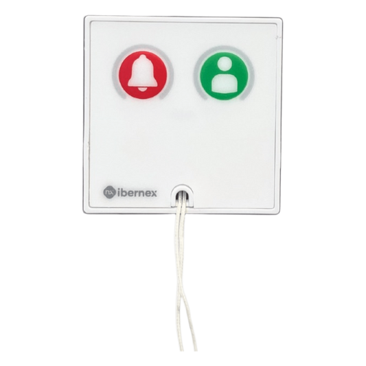Módulo Asistencial para Hospital de Empotrar IP67 / Material ABS Antimicrobiano / Botón Cancelación / Indicador Luminoso de Alarma y Presencia / RS485 / Compatible Cajas Europeas y Americanas