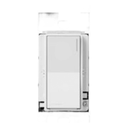Apagador electrónico Sunnata de encendido y apagado, 8 A en iluminación y motores de 1/4 HP a 120 V, requiere neutro, color blanco brillante, para sistema RadioRA 3