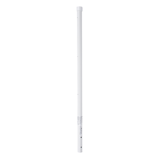 Poste de Esquina de 0.8m para Cerca Electrificada. Tubo Galvanizado cal. 18 de 1"Diam. con Tapón, ideal para 3 Aisladores.