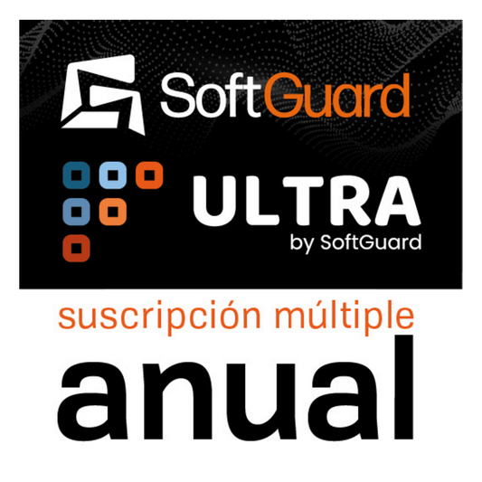 SoftGuard ULTRA MÚLTIPLE / Licencia Anual / Plataforma Integral de Monitoreo / Alarmas, Video, GPS y CRM / Apps Móviles / Implementación Física, Virtual o Nube