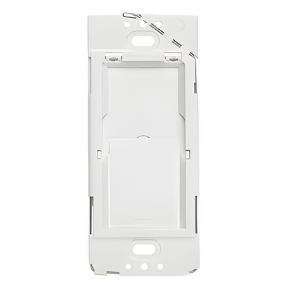 Adaptador de caja de pared para montar un control Pico como apagador fijo, instalable sobre caja eléctrica de 120 V o directo al muro, se usa con placa Claro
