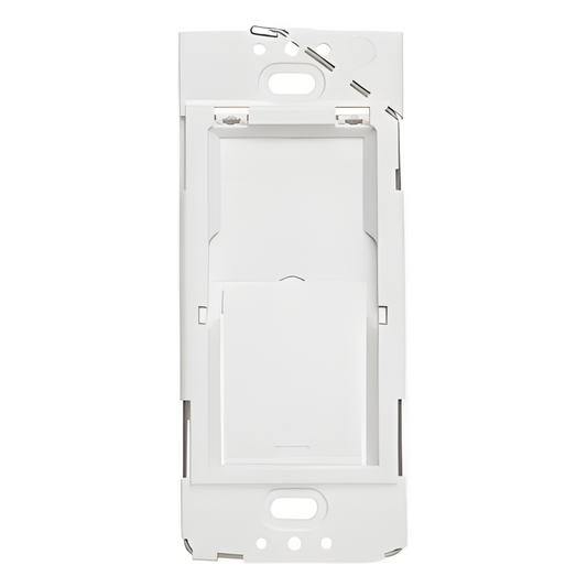Adaptador de caja de pared para montar un control Pico como apagador fijo, instalable sobre caja eléctrica de 120 V o directo al muro, se usa con placa Claro
