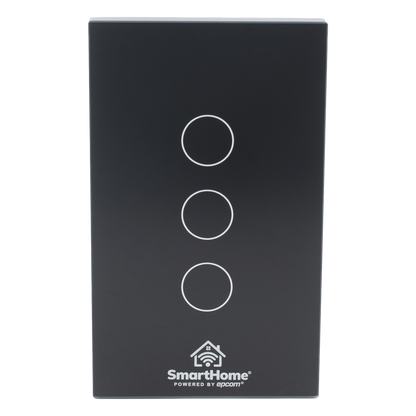 (Wifi) Apagador switch inalámbrico WIFI, control de 3 regresos de carga, 110V