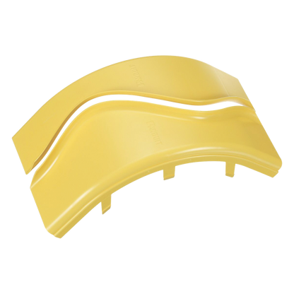 Tapa de Bajada Vertical Exterior de 90º, Para uso con Canaletas 6X4 FiberRunner™, Color Amarillo