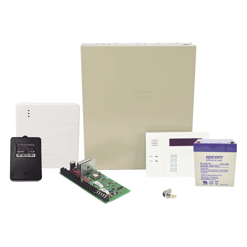Panel de alarma híbrido con teclado 6160RF y comunicador IP integrado, ampliable a 48 zonas