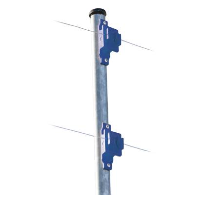 Aislador de Paso Azul Reforzado para Cercos Eléctricos / Aislamiento hasta 18 kV / Resistente a Clima Extremo / Polipropileno y Policarbonato