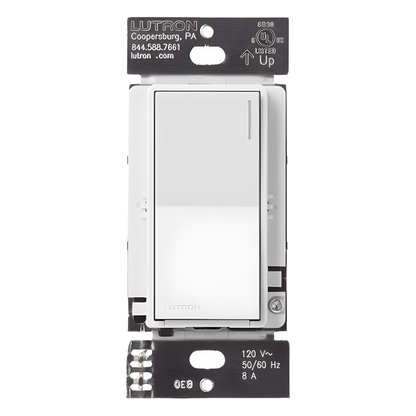 Apagador auxiliar Sunnata de pared para control de 3 vías o escalera, 120 V, compañero cableado del apagador principal del sistema RadioRA 3, color blanco brillante (White)