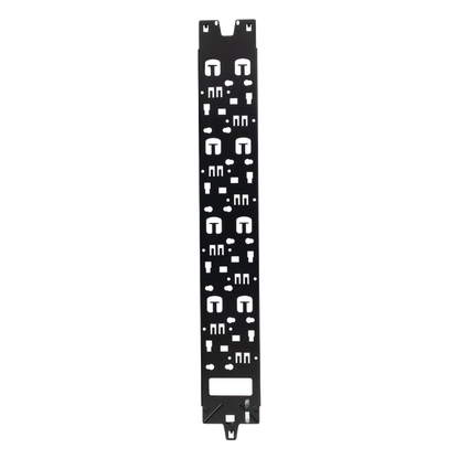 Panel Administrador de Cables Vertical para Gabinete FlexFusion™ de 42RU, Acepta Anillos en D, Anillos S1DR, S2DR y L; S1LR, S2LR, Color Negro