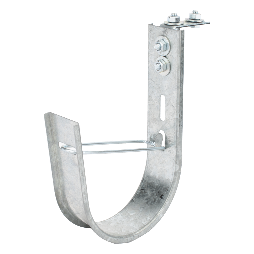 Soporte (Gancho) tipo J-Hook, hasta 115 cables Cat6, ideal para soportar cableado en los espacios de manipulación al aire, Para instalación en interior