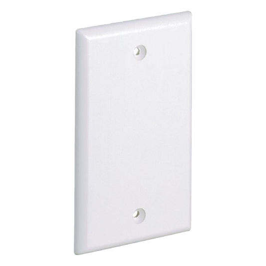 Placa de Pared Ciega Universal, Material ABS, Color Blanco