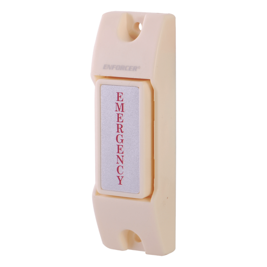 Botón de Emergencia / Botón de Pánico / Montaje de Superficie o Pared /  Ideal Como Botón de Pánico / Contacto Momentáneo NO / Uso con Sirenas o Estrobos /  Ideal Para Control de Acceso / Uso con Chapas NO /