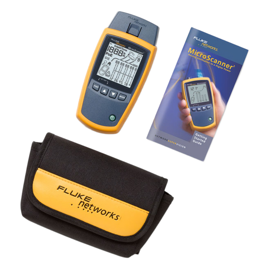 Verificador de Red MicroScanner2, para Comprobación de Redes de Voz, Datos y Video, con Pantalla LCD Retroiluminada