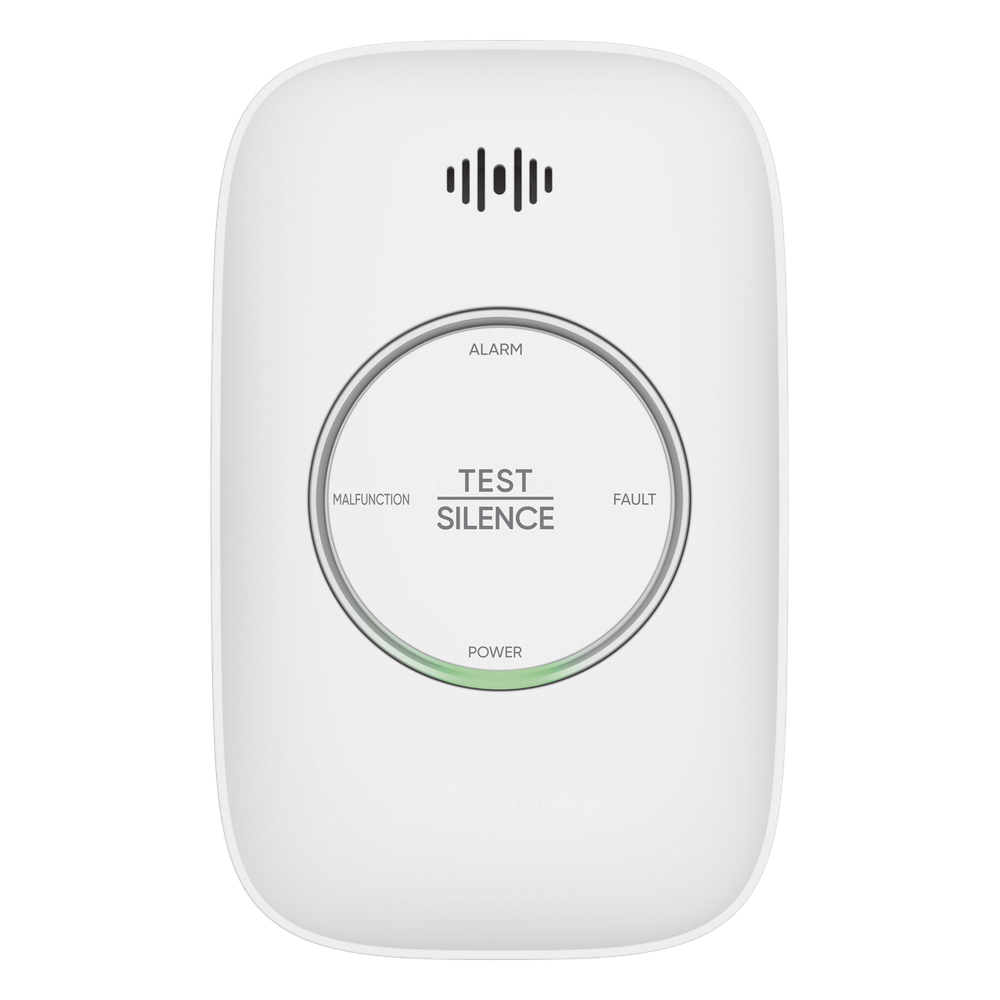 (HikFire) Detector de Gas Natural Metano (CH4) / Alarma Temprana / Salida para cierre de Válvula y/o  activación de Ventilador / Protección IP30 / Alarma de 70dB a 115dB a 1 metro de distancia