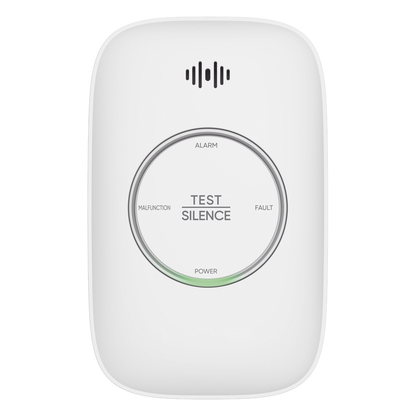 (HikFire) Detector de Gas Natural Metano (CH4) / Alarma Temprana / Salida para cierre de Válvula y/o  activación de Ventilador / Protección IP30 / Alarma de 70dB a 115dB a 1 metro de distancia