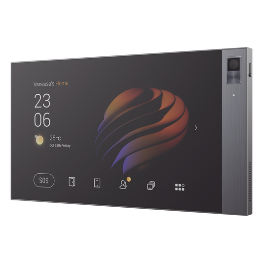 Pantalla táctil Hub controlador integrable con sistemas de automatización compatible con múltiples marcas. Conexión Wifi y Ethernet