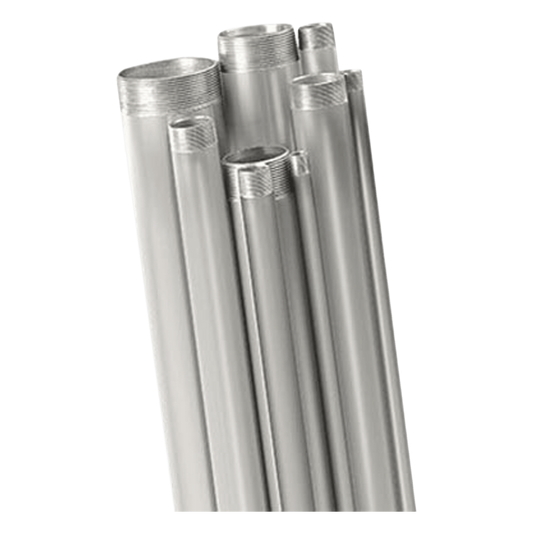 Tubo conduit rígido de aluminio de 3” (76.2 mm) de 3.05 mts con cople.