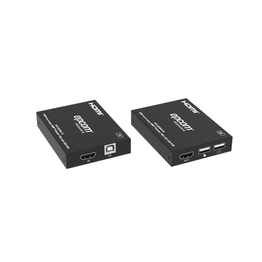 Extensor HDMI con KVM | Sobre IP | Transmisión hasta 150m | Cat5e/6 | HDCP 1.4 | 1080p | Control IR | Compatible con Switch 1G