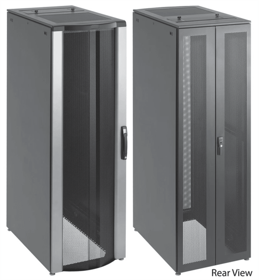 Gabinete para Servidores ProLine FloTek 42 UR Con Puertas Perforadas Alta Ventilación, Profundidad Extendida 1200 mm y Ancho 600 mm Acero Color Negro
