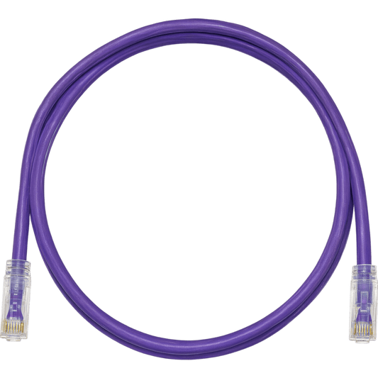Cable de Parcheo TX6, UTP Cat6, 24 AWG, CM, Color Violeta, 0.91 Metros (3 Pies)
