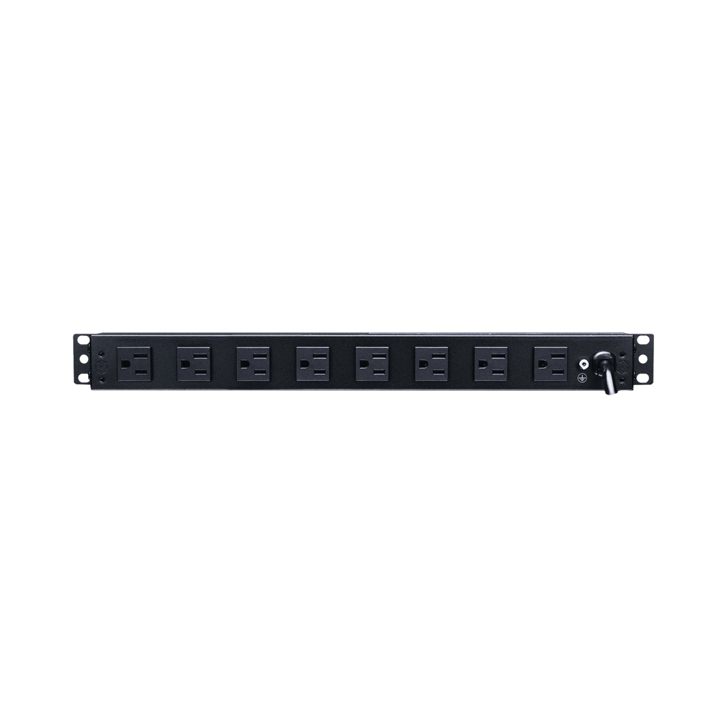 PDU Básico de Montaje en Rack, Con 10 Salidas NEMA 5-15R y Protección Contra Sobretensiones,  Enchufe de Entrada NEMA 5-15P, de 19in, 1UR, 15 Amp, 120 Vca
