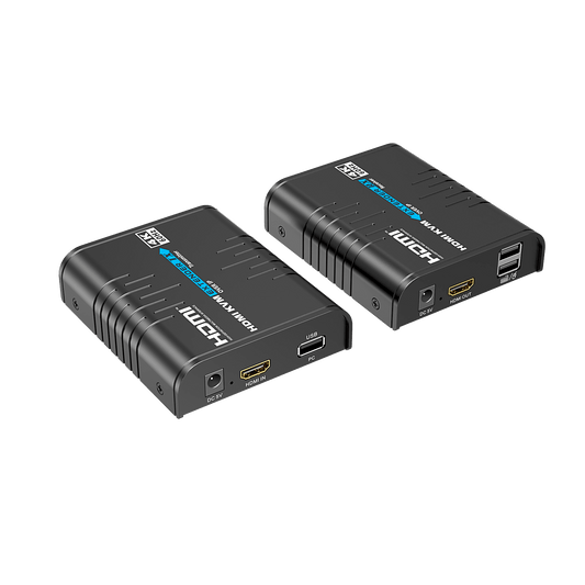 Extensor KVM HDMI 4K a 60 Hz | Transmisión hasta 120 mts con CAT6 | Resolución 4096x2160@60Hz | Ancho de Banda 18Gbps | HDCP1.4 y HDCP2.2 | Latencia 120~170ms | Conexión 1:1, 1:N, N:1, N:N