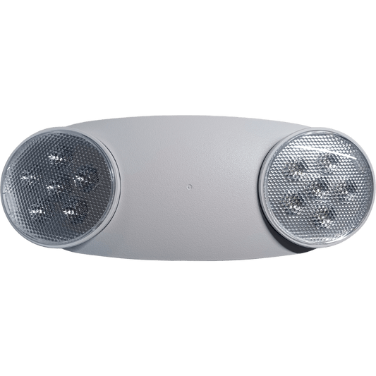 Luminaria de Emergencia LED/ Doble Cabezal Ajustable / 120-277V Dual Voltage / 90 Minutos Autonomía / 230-430 Lúmenes / ABS 5VA Retardante de Llama