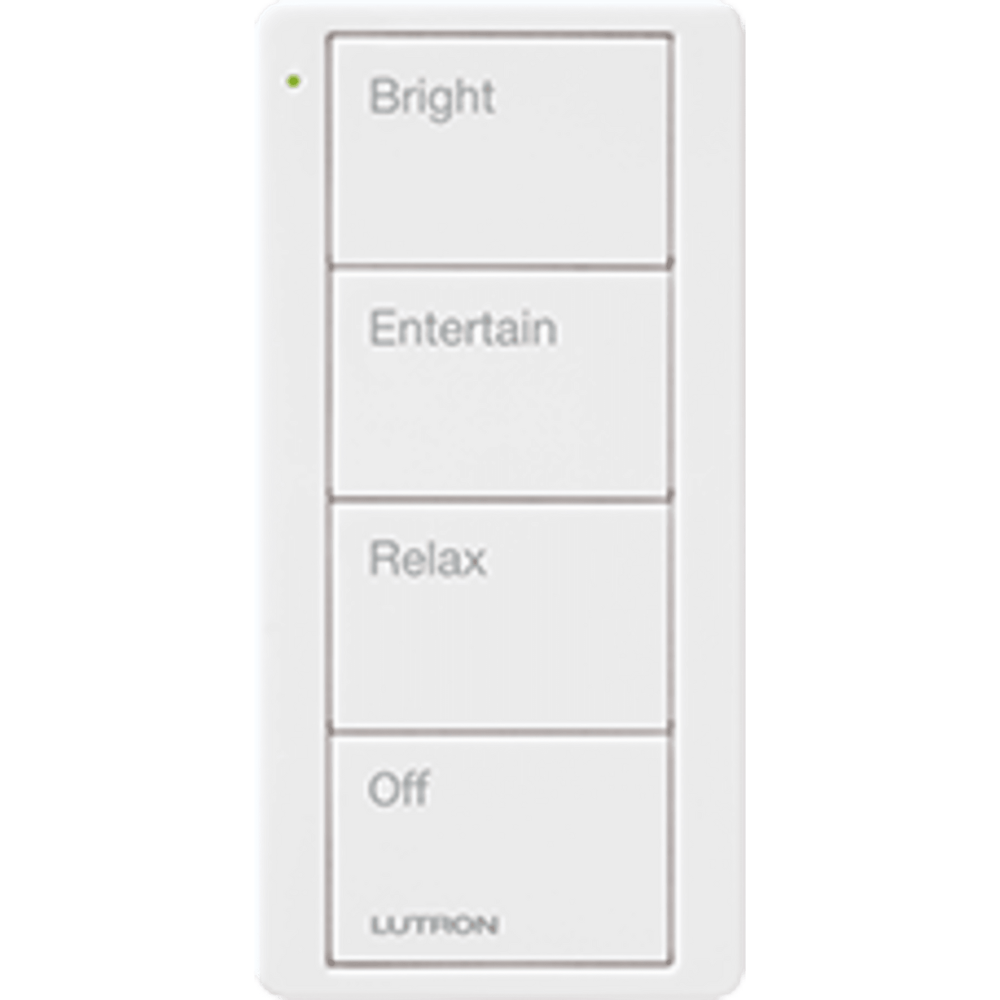 Control remoto inalambrico PICO, con escenas predefinidas para espacio en sala..