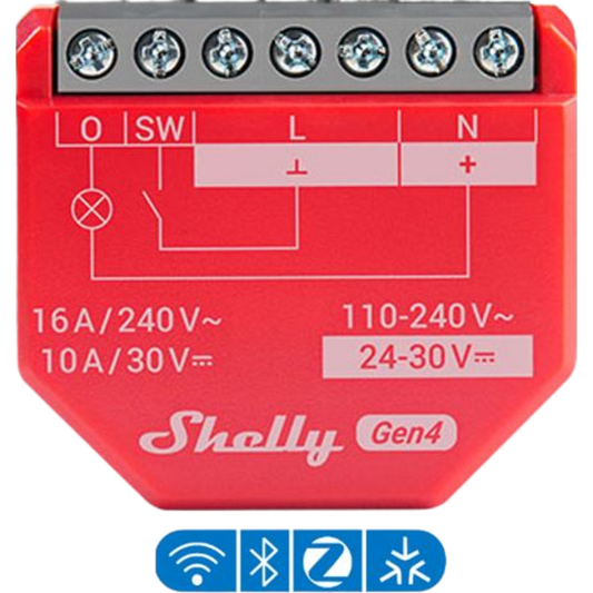 Relevador inalámbrico inteligente 16A, 110-240 V / medición de consumo / compatible con asistente de voz Alexa, Google Home / Wifi 2.4