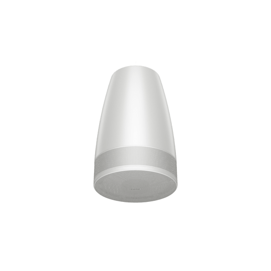 Altavoz Colgante Luna | Designmax | Sistema de Rango Extendido | Array Circular Ring Array™ 8 Drivers | Woofer 8" Integrado | Cobertura 140° | Color Blanco
