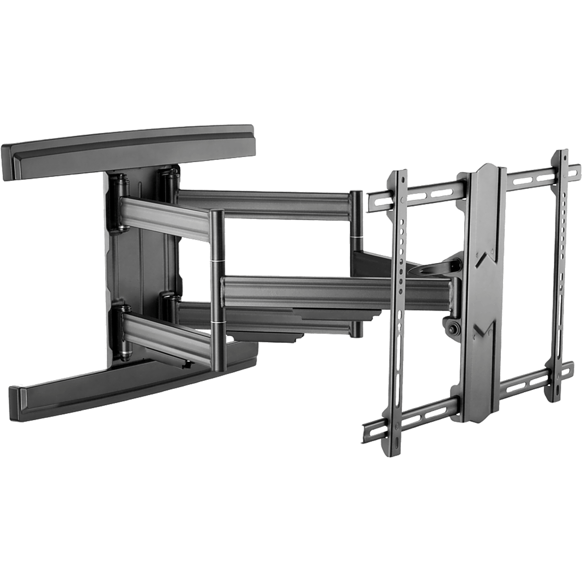 Soporte de Pared Articulado para Pantallas 37" a 85" / Extensión 800 mm / Capacidad de Carga 69.9 kg / Gestión Integrada de Cables / Patrones VESA Múltiples / Inclinación con Bloqueo