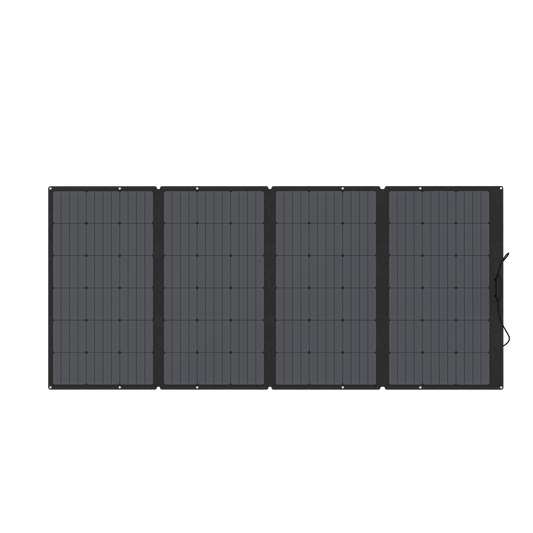 Módulo Solar Portátil y Flexible de 400W Recomendado para Estaciones Portátiles EcoFlow / Ajuste de Ángulo / Carga Eficiente / Incluye Cable XT60 a MC4