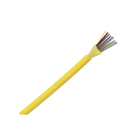 Cable de Fibra Óptica de 24 Hilos, Monomodo OS2 9/125, Interior, Tight Buffer 900um, No Conductiva (Dieléctrica), LSZH, Precio Por Metro