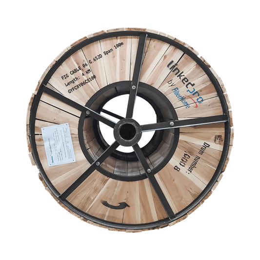 Carrete de 4 Kil�metros de Fibra �ptica A�rea Figura 8 G.652D, Monomodo de 6 Hilos, Exterior, Span 100, Loose Tube