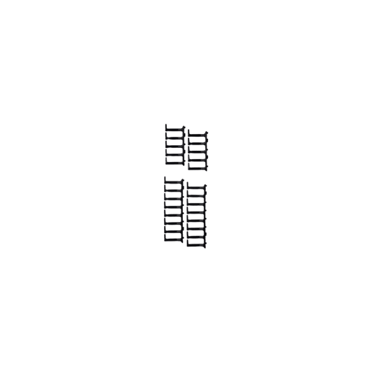 Kit de Dedos Para Administración de Cables en Gabinetes FlexFusion™ Light, de 48 UR, Dedos de 100 mm de Longitud, Color Negro