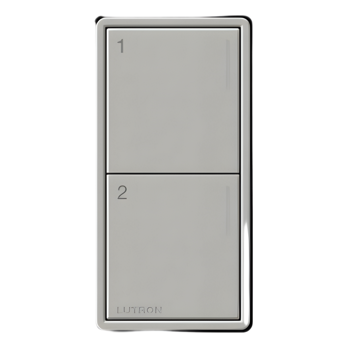 Botonera de pared Sunnata con 2 botones de escena, RF 2.4 GHz, color Pebble, para sistema RadioRA 3