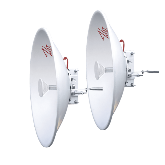 1 Antena Direccional de alto rendimiento / diámetro  de 60 cm / 5.9-7.2 GHz / Ganancia 30 dBi / SLANT de 45 ° y 90 ° / Ideal para 30 km / Conector N-Hembra / Montaje  y jumpers incluidos.