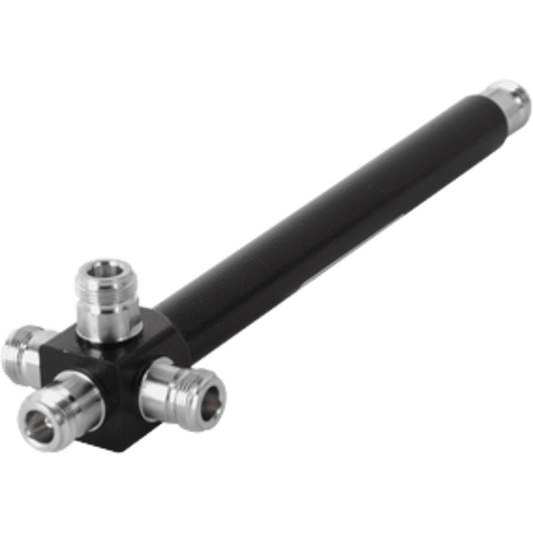 Divisor de Potencia 4 Salidas / 698-2700 MHz / PIM -120 dBc / 200W Potencia Máxima / Conectores N Hembra / Pérdida 6.32 dB / 50 Ohm