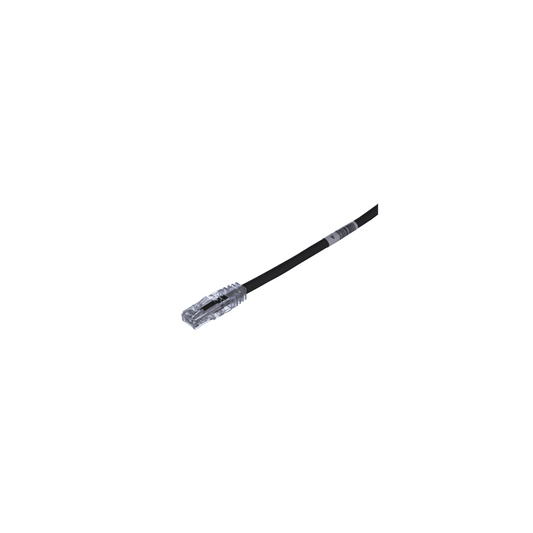 Cable de Parcheo TX6, UTP Cat6, 24 AWG, CM, Color Negro, 4.57 Metros (15 Pies)