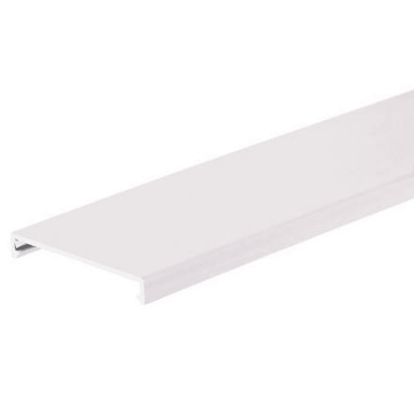 Tapa para Canaleta Ranurada, de 31.8 mm de Ancho, 1828.8 mm de Largo, Color Blanco