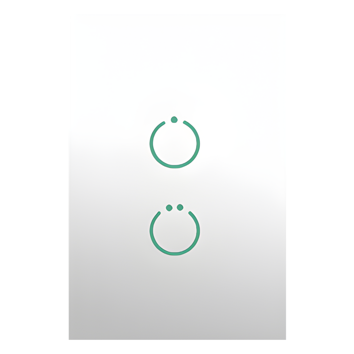 (ZWAVE) Interruptor On/Off panel táctil touch inalámbrico Zwave Plus 2 botones. No requiere cable neutro, Compatible con Hubitat HC8, Álula  M2M, otros